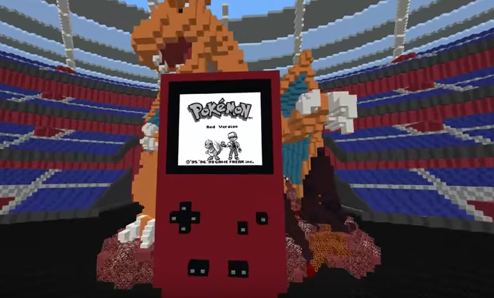 Waanzin: fanatieke gamer heeft Game Boy-game ‘Pokémon Red’ volledig nagemaakt in Minecraft
