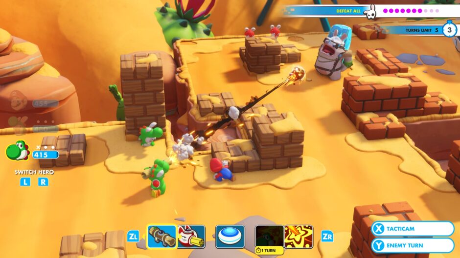 Uitgebreide gameplaybeelden getoond van Mario + Rabbids Kingdom Battle