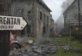 Carentan map getoond van Call of Duty: WWII