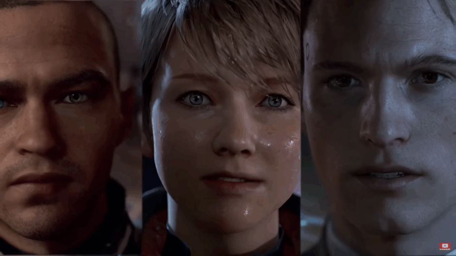 De drie hoofdpersonages van Detroit: Become Human schitteren in nieuwe trailers