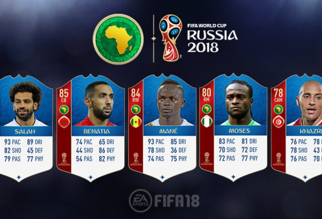 Bekendmaking WK-ratings Afrikaanse landen in FIFA 18