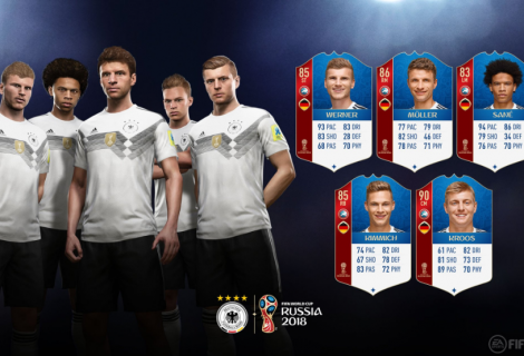 Bekendmaking WK-ratings Duitsland in FIFA 18
