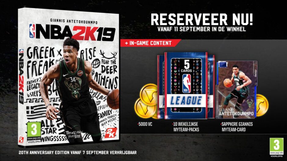 De cover-ster van NBA 2K19 is bekend