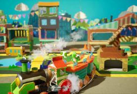 Bekijk Co-op gameplaybeelden van Yoshi's Crafted World