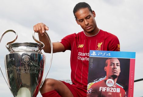 Virgil van Dijk en Eden Hazard op cover van FIFA 20