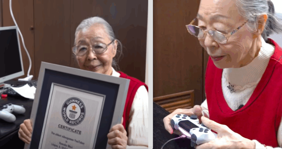 Deze oma kreeg een ‘Guinness World Record’ omdat ze de oudste ‘YouTube Gamer’ op deze planeet is