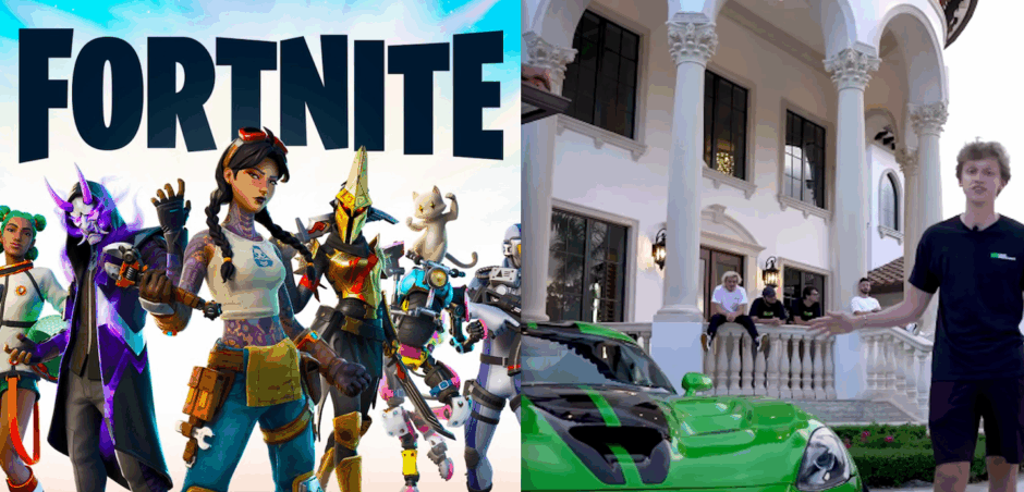 Deze gamers zijn schatrijk geworden met Fortnite en laten nu hun waanzinnige mansion zien