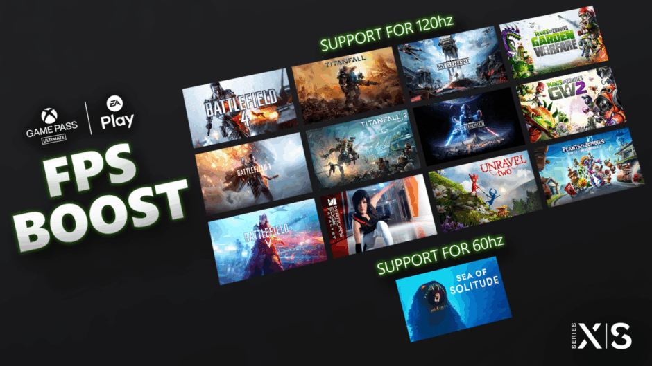 Verschillende topgames van EA krijgen op de Xbox Series X en S ondersteuning voor FPS Boost