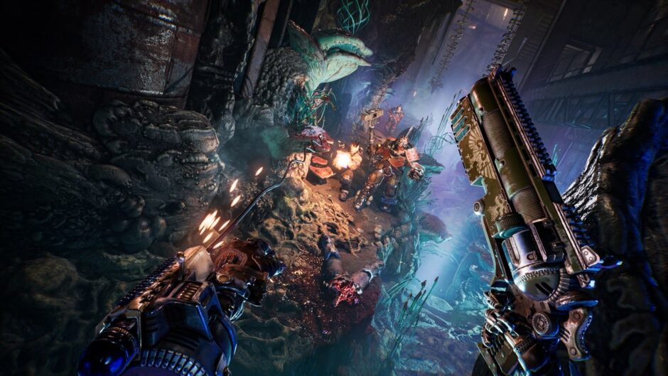 Necromunda: Hired Gun lijkt als een mix tussen Cyberpunk 2077 en Wolfenstein in de nieuwe gameplay trailer