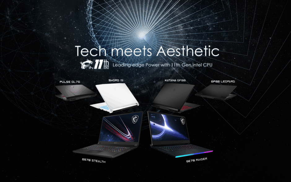 MSI onthult nieuwe line-up gaming laptops die zijn uitgerust met Intel Tiger Lake-H-cpu’s
