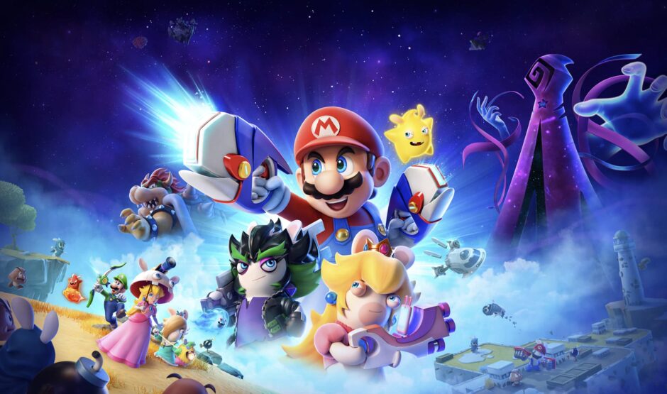 Mario en de gekke Rabbids in de launch trailer van Mario + Rabbids: Sparks of Hope