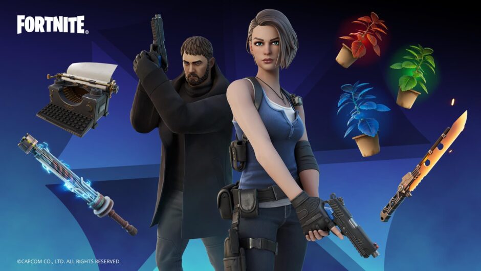 Chris Redfield en Jill Valentine zijn nu beschikbaar in Fortnite