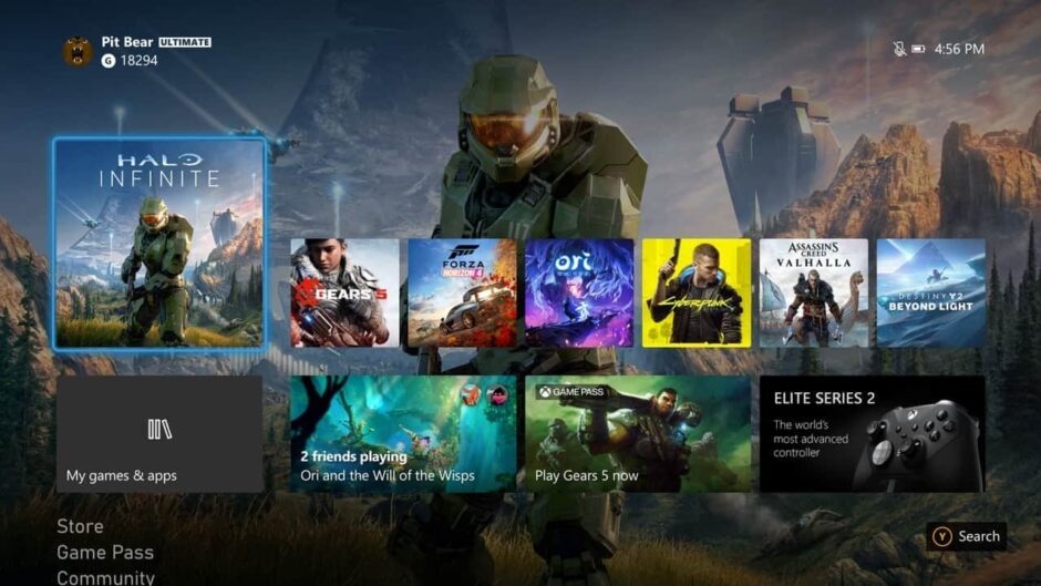 Microsoft rolt 4K dashboard uit voor de Xbox Series X