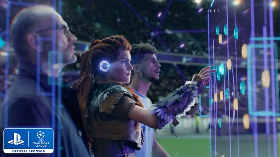 Kratos, Aloy en Nathan Drake in de PlayStation X Champions League trailer
