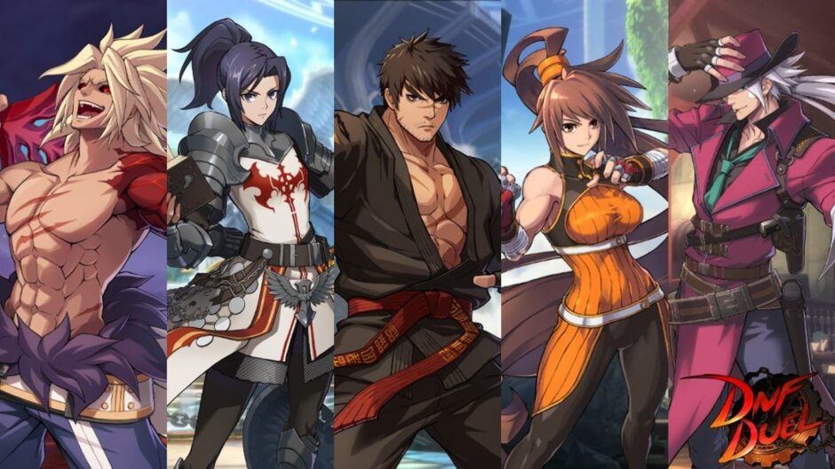 Verschillende unieke vechters met killer moves in de launch trailer van DNF Duel