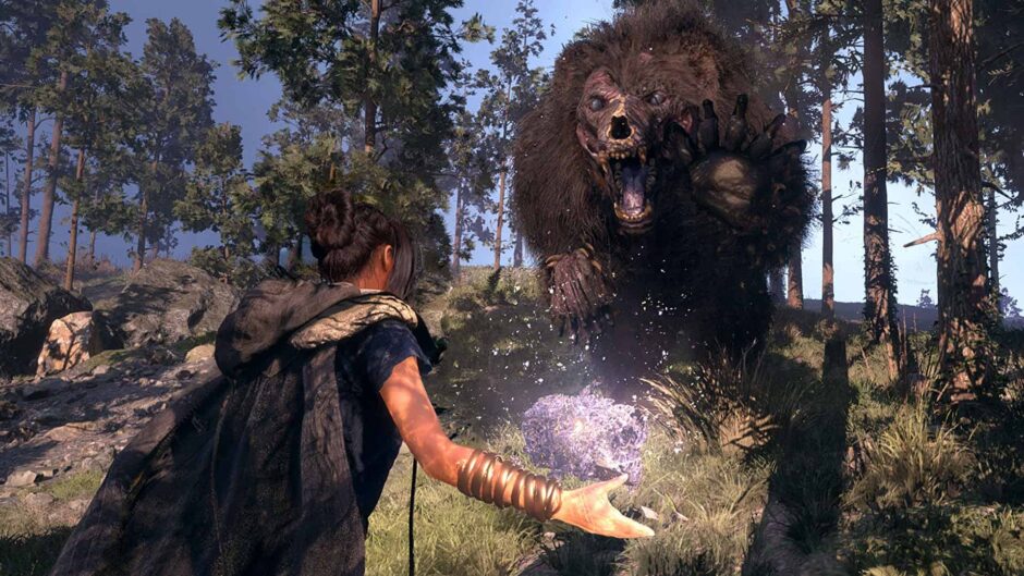 Een gevecht tegen een mini baas in de nieuwe 4K gameplay video van Forspoken