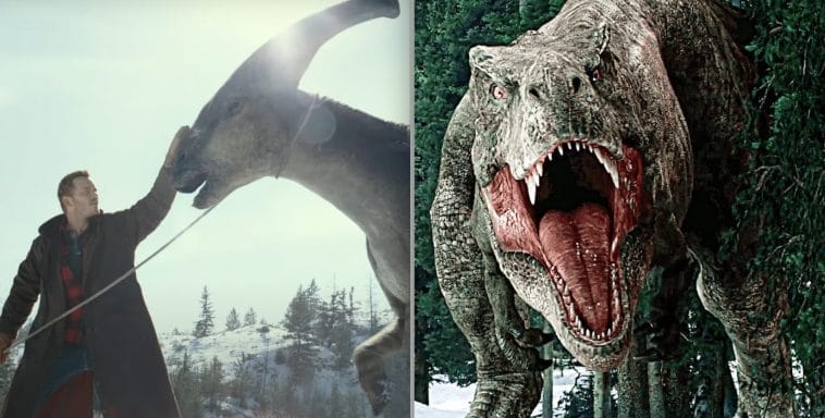 Hongerige dino’s lopen rond in steden in eerste trailer van Jurassic World 3 (video)