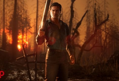 Check hier de bloederige launch trailer van Evil Dead: The Game