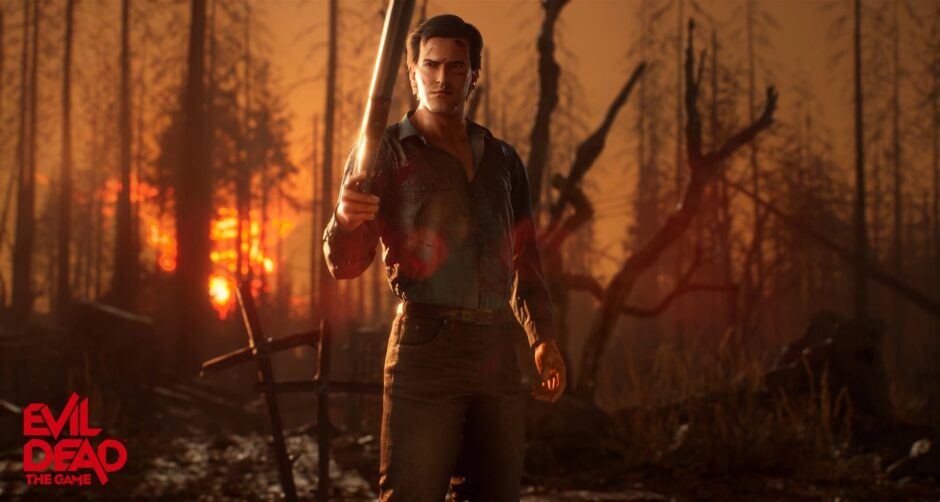 Check hier de bloederige launch trailer van Evil Dead: The Game