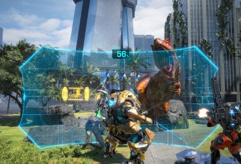 Dinosaurussen en Neosaurussen in de TGS story trailer van Exoprimal