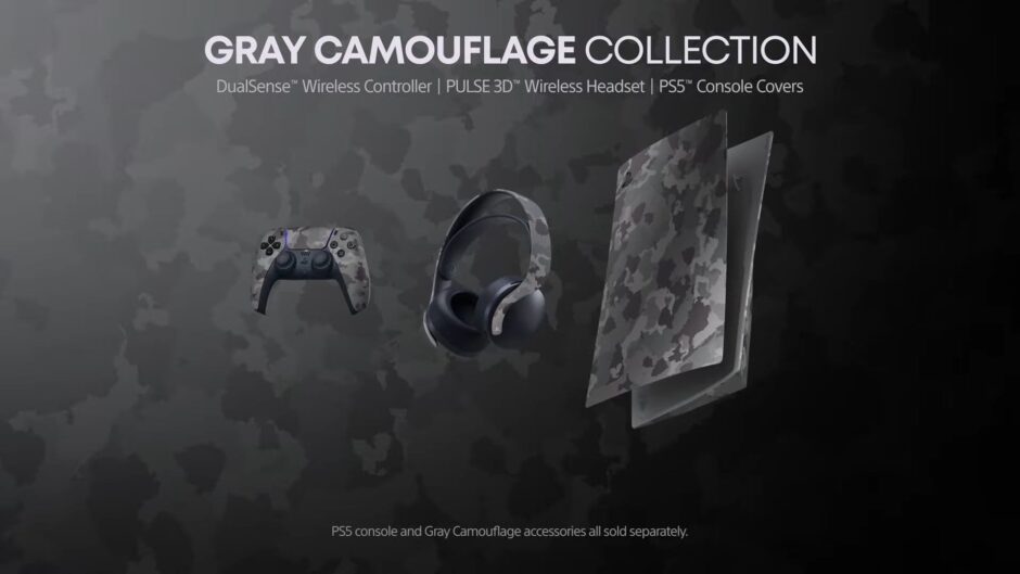 Sony kondigt Gray Camouflage Collection voor de PlayStation 5 aan