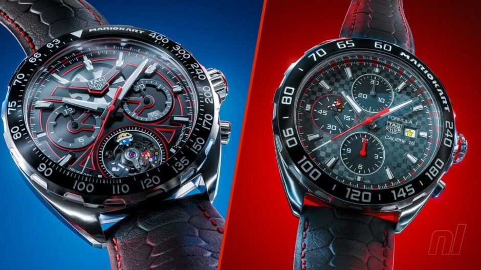Deze officiële Limited Edition Tag Heuer Mario kart-horloge kost maar liefst $25.600