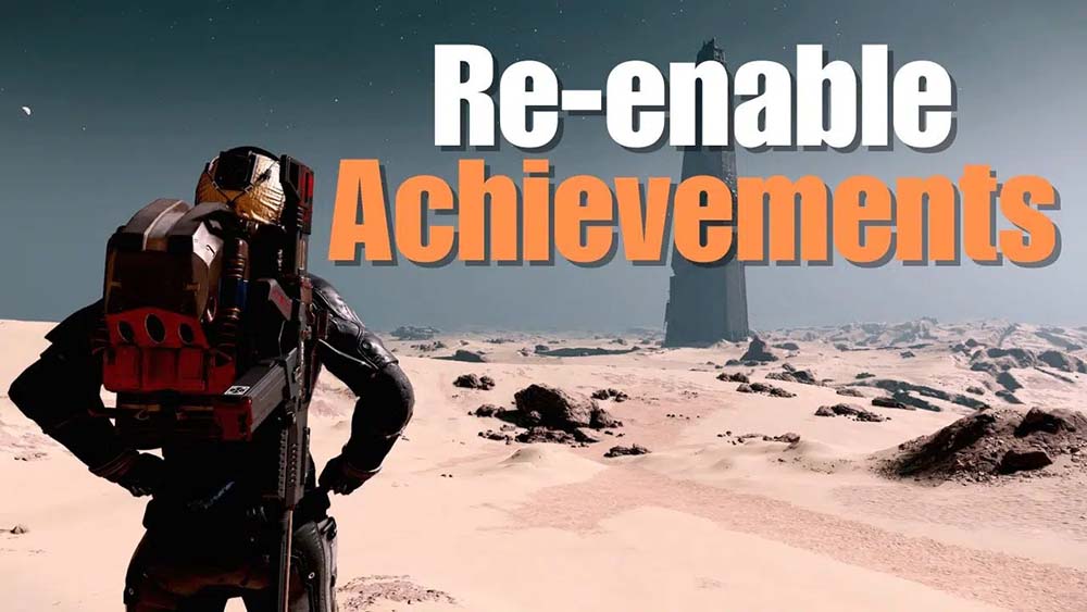 Starfield enable achievements