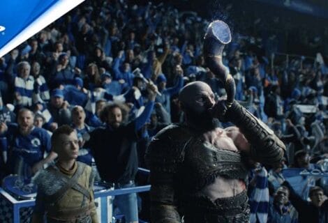 PlayStation-iconen in de live action trailer voor de Champions League