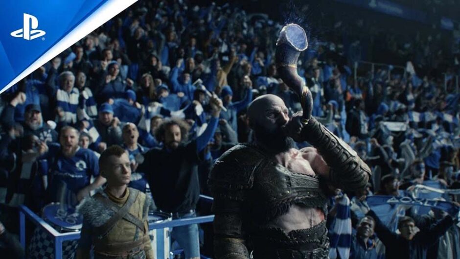 PlayStation-iconen in de live action trailer voor de Champions League