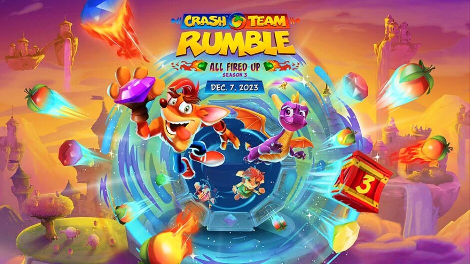 Spyro en Crash komen samen in seizoen 3 van Crash Team Rumble